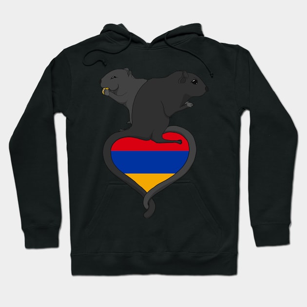 Gerbil Armenia (light) Hoodie by RampArt